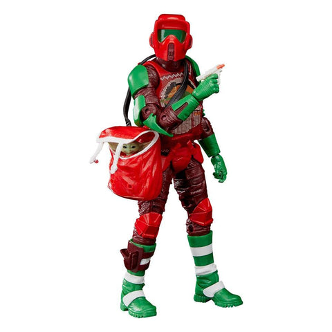 Star Wars The Black Series 6-Inch Scout Trooper (Holiday Edition) and Grogu in Holiday-Themed Bag Multicolored Collectable Action Figure F5307 Ages 4 and Up