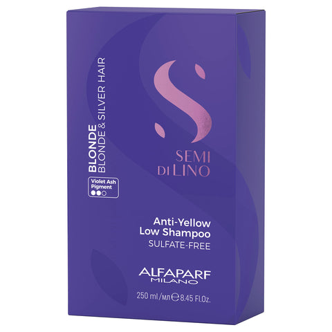 Alfaparf SDL Delicate Anti-Yellow Intense Anti-Yellow Low Shampoo - 250 ml - Blonde & Silver Hair