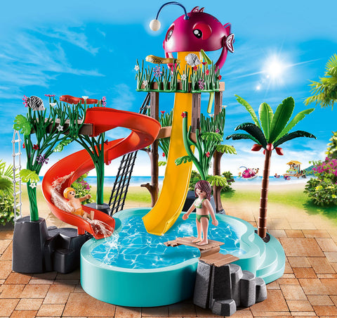 Playmobil 70609 Family Fun Aqua Park Water Park with Slides